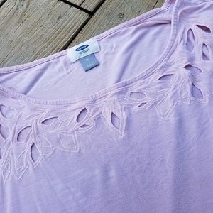 Old Navy lilac Hi-Lo blouse